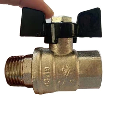 шариковый клапан Dn15-Dn50 меди шарикового клапана ручки бабочки 1/2inch для газа